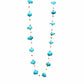 Floating Stone & Maasai Bead Necklace, Turquoise
