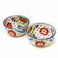 Half Moon Bowls - Dots and Flowers, Set of Two